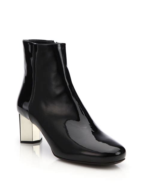 prada patent leather booties|Women's Prada Shoes .